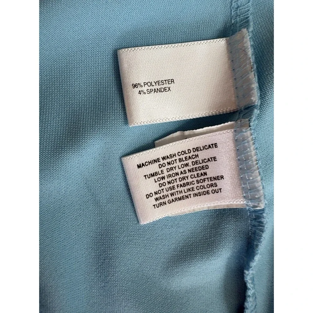 Annika Cutter & Buck Blue White Performance Golf Women’s Small Golf Polo Shirt - Picture 6 of 12